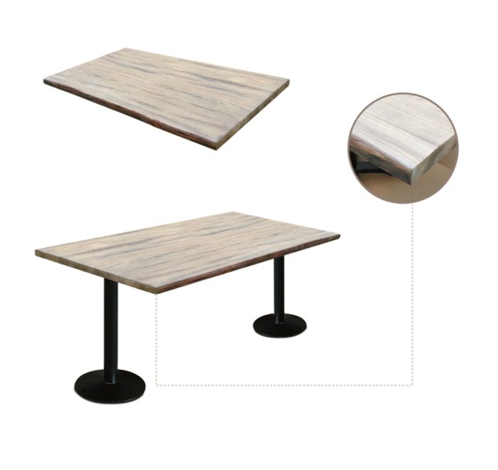 Hard-Resin-Table-Top-For-Outdoor-Indoor-Use-Wood-Grain-Pattern-Water-Resistant-Scratch-Resistant-Durable-Enviroment-Friendly