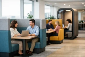 10 Office Booth Seating Ideas That Work