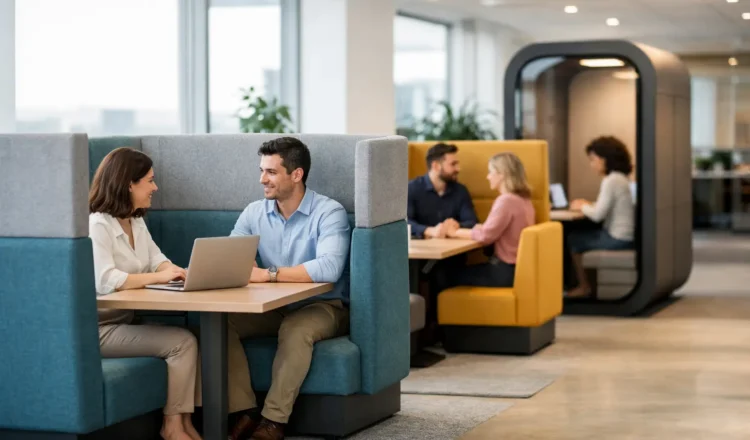 10 Office Booth Seating Ideas That Work