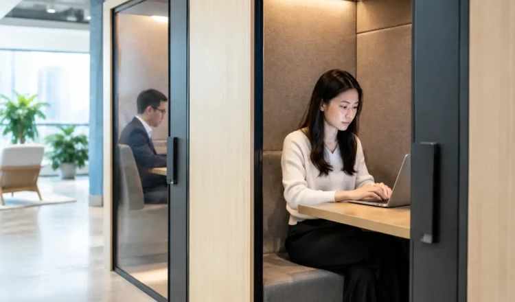 Privacy Booth Seating for Focused Commercial Spaces